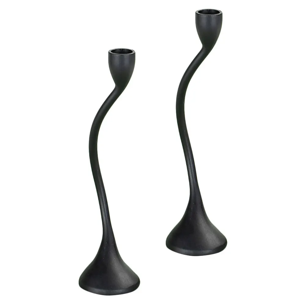 

2pcs Holders Decorative Metal Candlestick Table Decoration For Wedding Party Home Decor Nordic Style Zinc Alloy Desktop