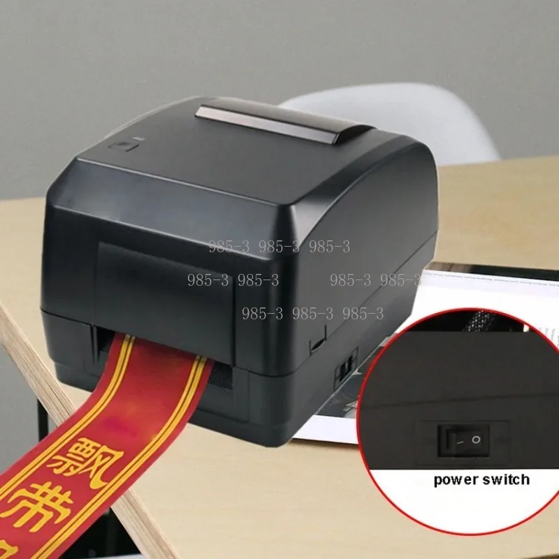 104mm ribbon printer, 140m/h speed, usb interface, electric decorative printing machine