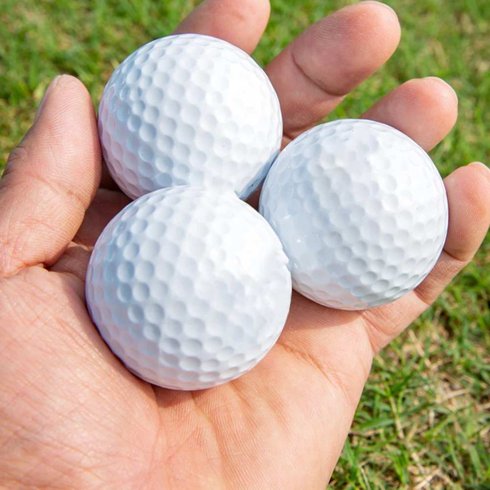 White Double Layer Golfs Ball Indoor Outdoor Backyard Golfs Ball Gifts For Golfs Lovers