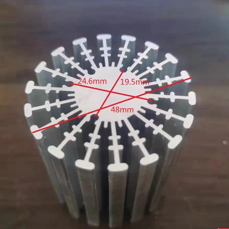 

48mm Aluminum round Heat Sink Radiator Heatsink for IC LED Cooling, Electronic Cooler, Chipset heat dissipation customize