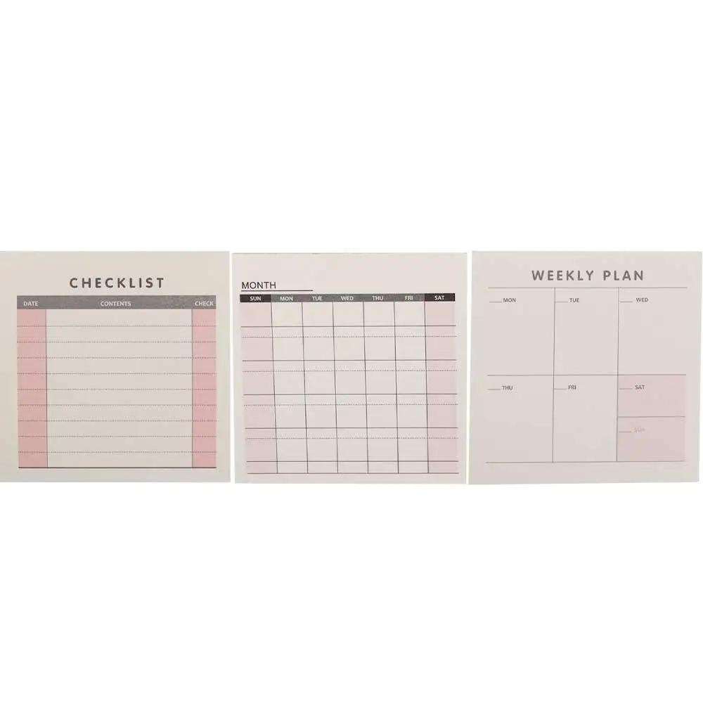 Creative Portable School Supplies To Do List Notebook Plan List Daily Weekly Memo Pad Month Planner Weekly Plan