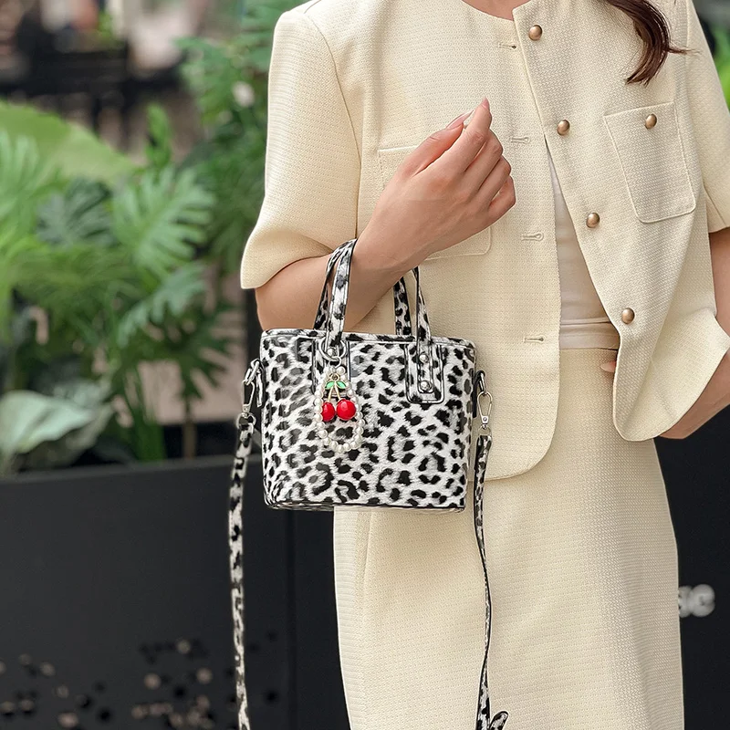 

Fashion women's new leopard print PU small square bag shoulder bag crossbody bag handbag сумка sac à main femme bolsos de mujer