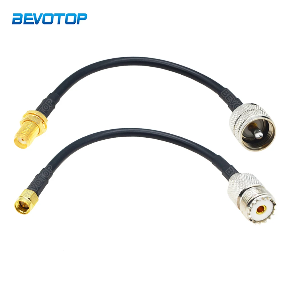 RG58 Cable SMA Male Female to UHF PL259-Male SO239-Female RF Connector Pigtail Jumper RF Coaxial Extension