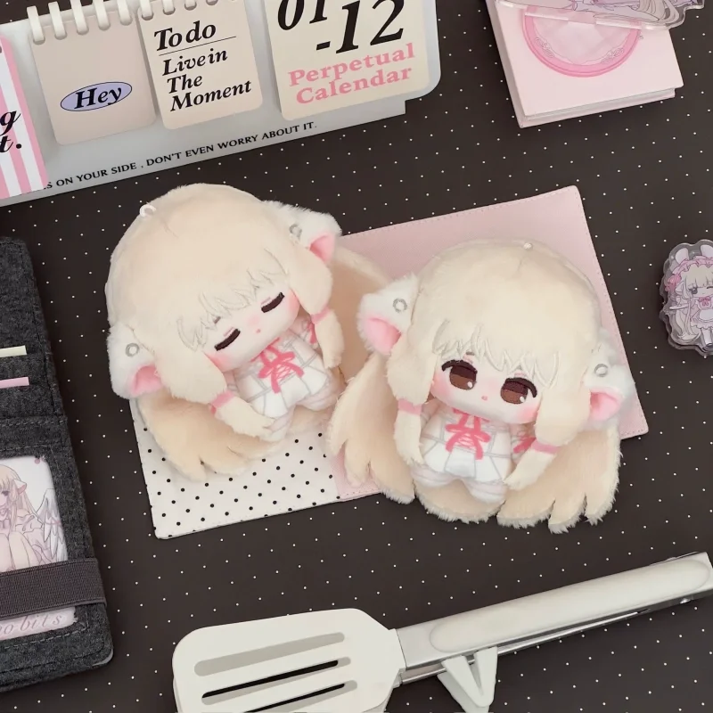 In Stock 10cm Adorable Chobits Chi Plush-Like Texture Keychain Doll Body Nunu Printed Anime Soft Collection Toy For Fans Gift