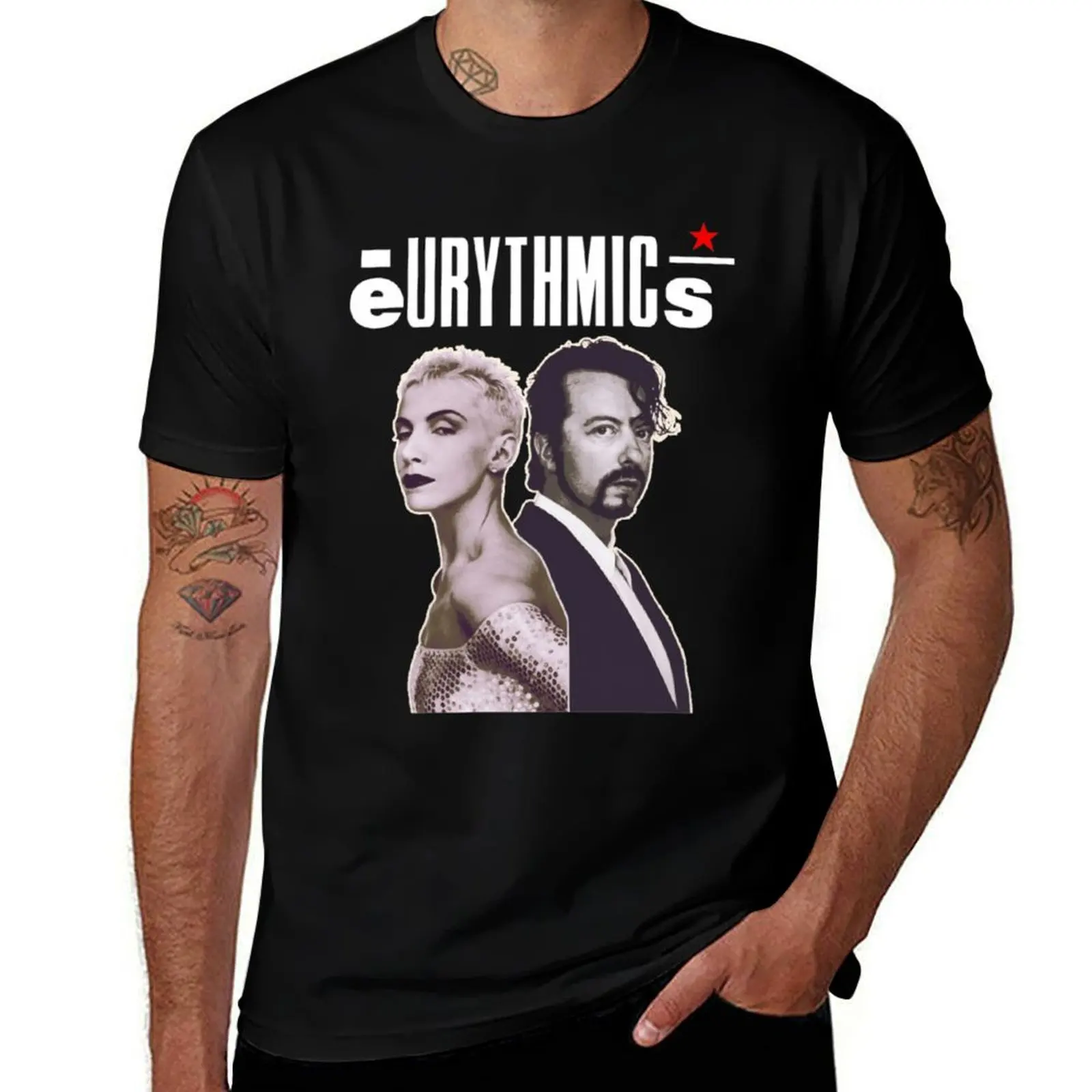 

Eurythmics T-Shirt t shirts for man graphic funny cotton tshirt 100% T-Shirt