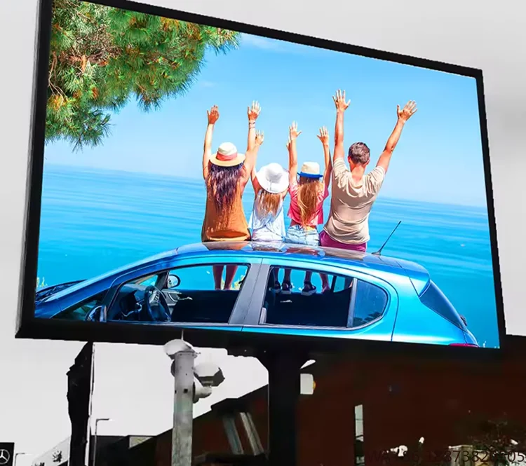 SMD2727 Pantalla Led impermeable al aire libre P6.67 poste de calle Pantalla fija doble cara electrónica Led cartelera grande