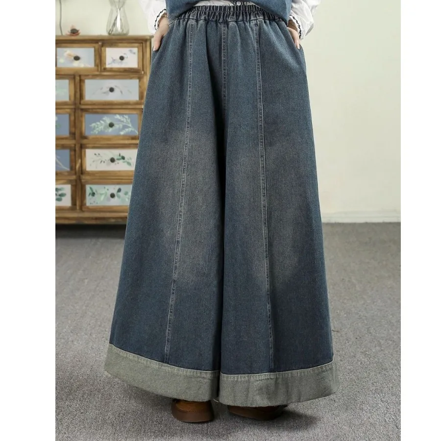 ゆったりワイドレッグジーンズ ハイウエストストレートレッグジーンズ カジュアルスタイル 春ファッション プラスサイズジーンズ ウォッシュドホワイトロングジーンズ