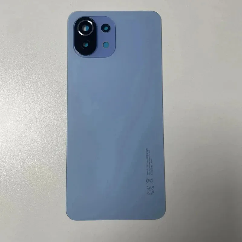 

Задняя крышка для Xiaomi Mi 11 Lite 4G, задняя стеклянная панель, запасные части, чехол для телефона, задняя панель корпуса с объективом камеры