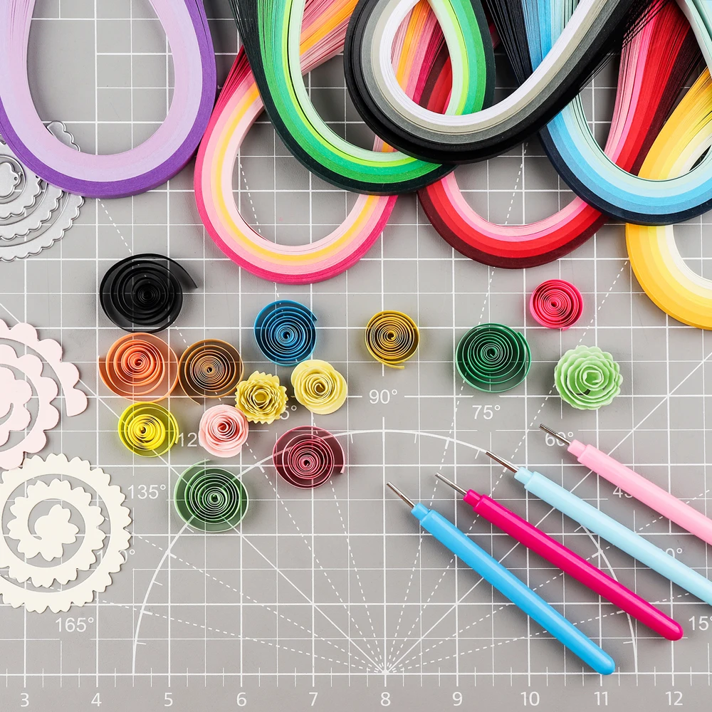 Art Quilling Craft - 100strips/pack Gradient Color Quilling Paper Strips