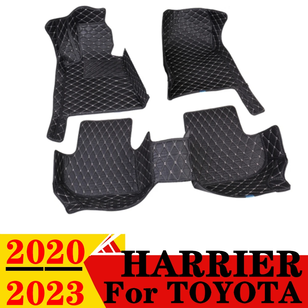 

Автомобильные коврики для Toyota HARRIER 2023 2022 2021 2020 под заказ, передняя и задняя напольная подкладка, накладки для ног, детали для интерьера ковра