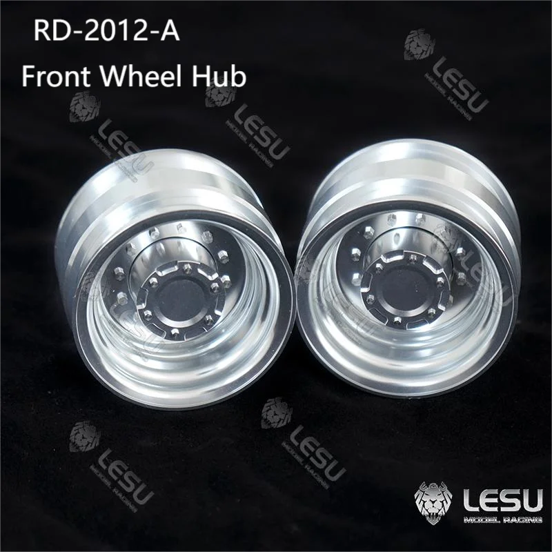 

LESU Metal Front Wheel Hub Rear Axles Hubs for 1/16 RC Dumper Truck Waltractor DIY Model Accessories