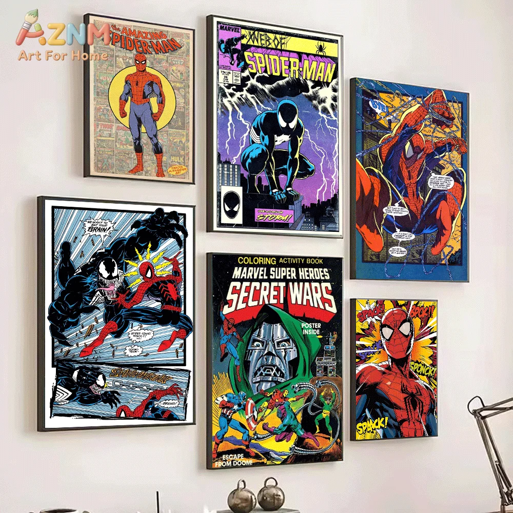 AZNM Vintage The Amazing Spide - Embroidery Wall Art incelemesi ve fiyatı