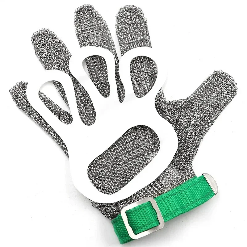 1PCS Stainless Steel Glove Cut Resistant Glove 304 Resistant Stainless Steel Wire Metal Mesh Kitchen Butcher Cut-Resistant