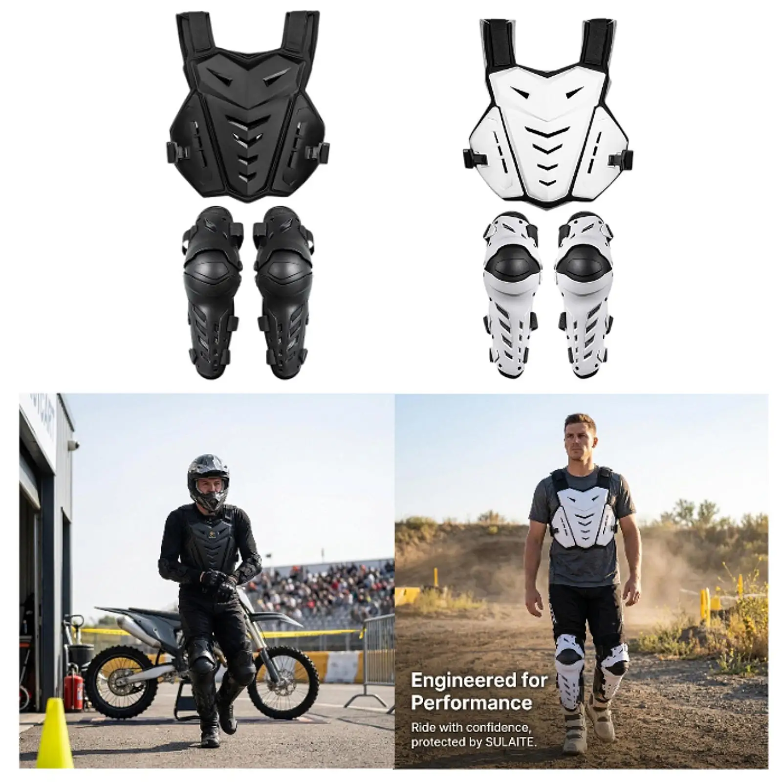 Motorcycle Chest Protector Knee Pads Body Protection Practical Summer Multiuse Lightweight Ergonomic Cycling Protective Gear