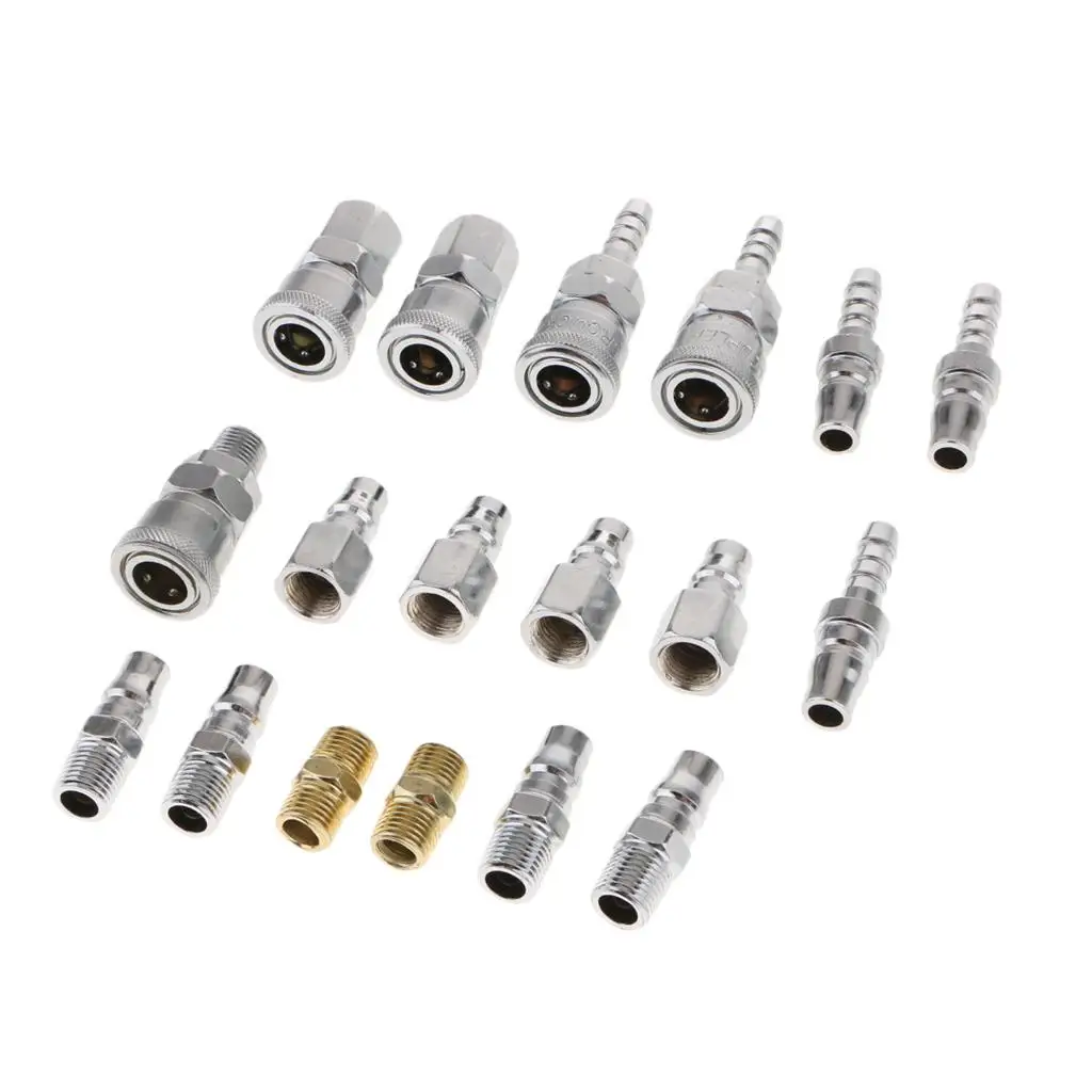 Quick Connect Kit Durable Metal Pressure Washer Quick Coupler Adapter Set for Industrial Air Compressor Use