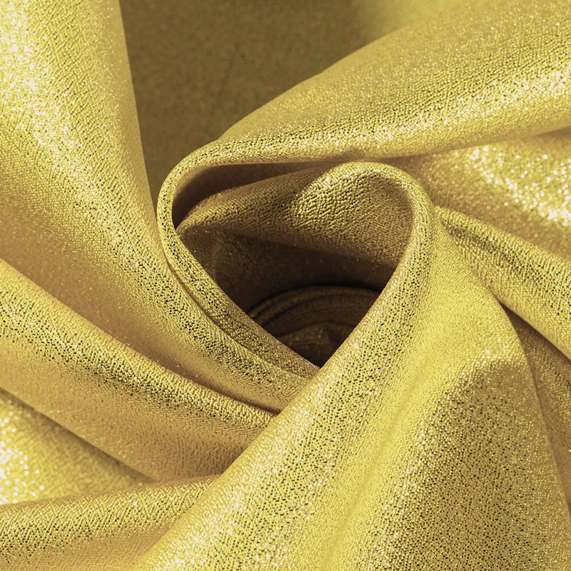 3/5/10m Luxury Glitter Shiny Silver Gold Metallic Fabric For Dress Sewing By the Meter