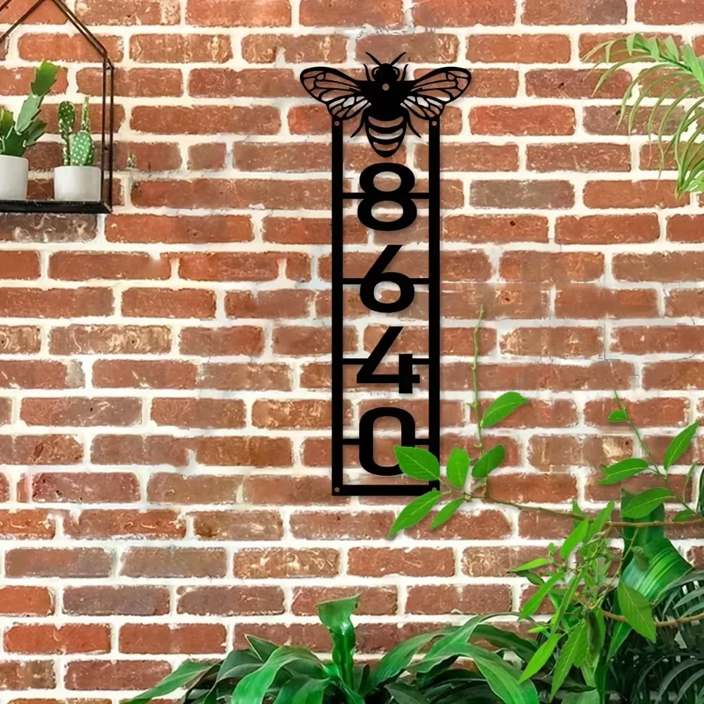 

Custom Iron Wall Decor Premium Custom Bee Metal Wall Masterpiece. Personalized Family Monogram, Ideal for Indoor/Outdoor Deco.