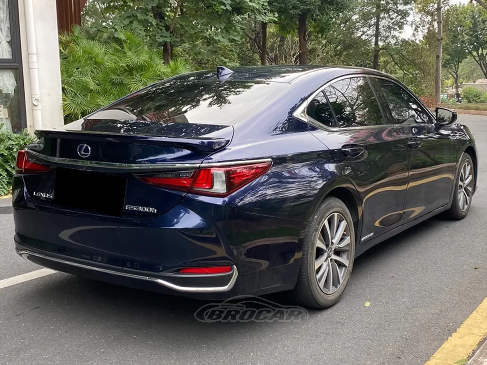 For Lexus ES200 ES250 ES300H ES260 2018-2022 High Quality ABS Plastic Unpainted Gloss Black Rear Spoiler Trunk Boot Wing Spoiler