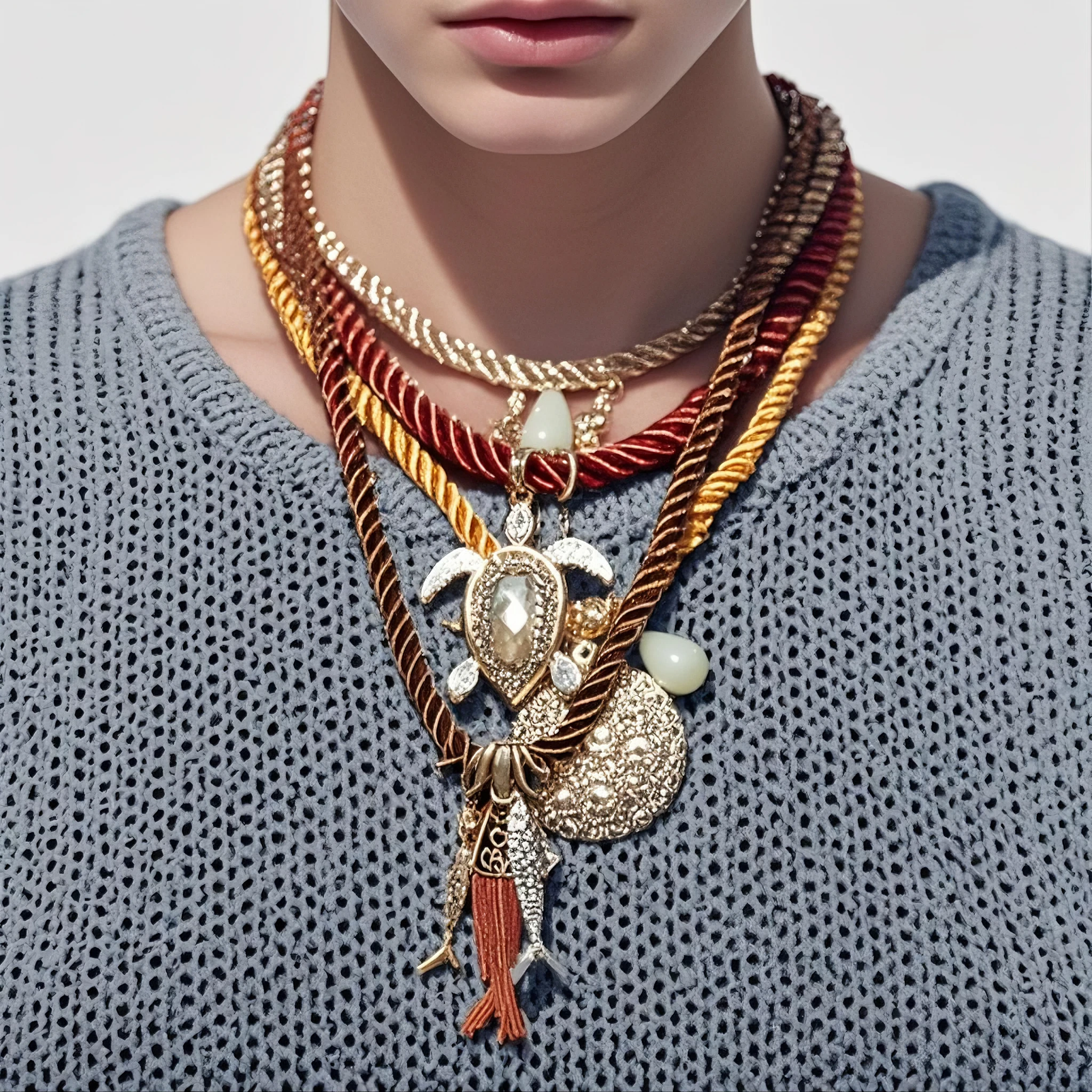 Boho Ocean Style Sea Turtle Fish-shaped Pendant Necklaces for Women Holiday Party Jewelry Gifts