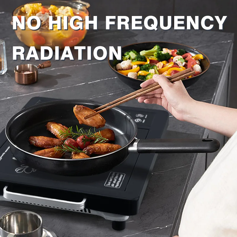 Cuisinière à induction électrique portable, économie d'énergie, cuisinière à vagues légères, petite cuisinière domestique, cuisinière en céramique, seau, Eva supérieur, 2200W