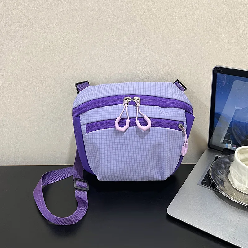 

Casual Lightweight Women's Nylon Shoulder Bags Outdoor Sports Ladies Crossbody Bag Simple Portable Female Phone Handbags Purse