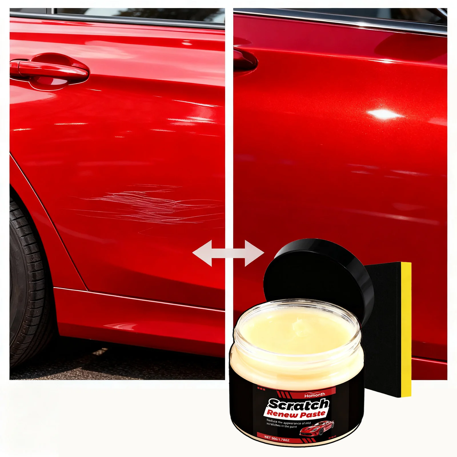 Auto Scratch Removal Paste Swirl Mark Remover Polishing Compound Light Scratch Repair Cream for All Car Color DIY Paint Care Kit