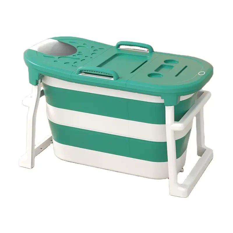 Portable PP Folding Bathtub for Adults and Babies Plastic Bath Basin Set Collapsible Shower Tub Home Spa Body Wash Container