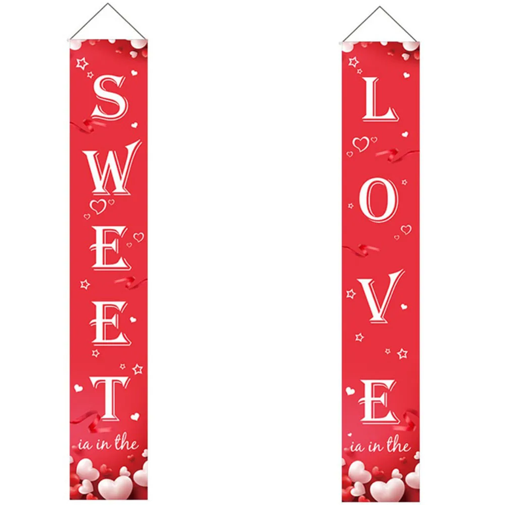 

Creative Graduation Banner Valentine Couplet Door Pendant Party Home Decoration Reusable Eco Friendly Atmosphere