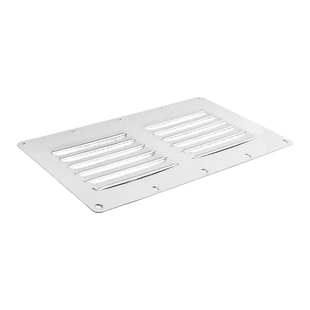 304 Stainless Steel Ventilation Grille for Yacht Flybridge Areas for rv Roofline and Marine Instrument Panel Cooling