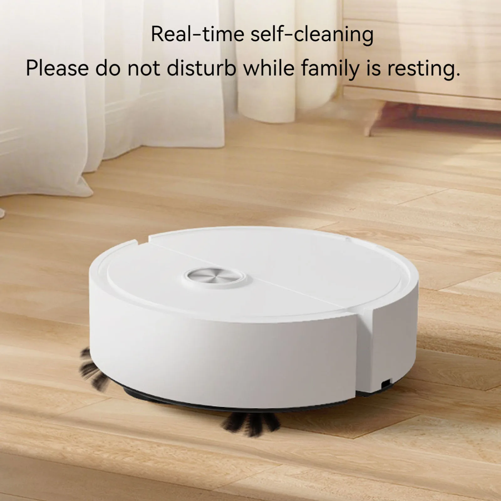 3 in 1 Mini Car Robot Vacuum Cleaner Auto Obstacle Avoidance Portable Sweeping Machine Washable Mop for Pet Hair Stubborn Dirt
