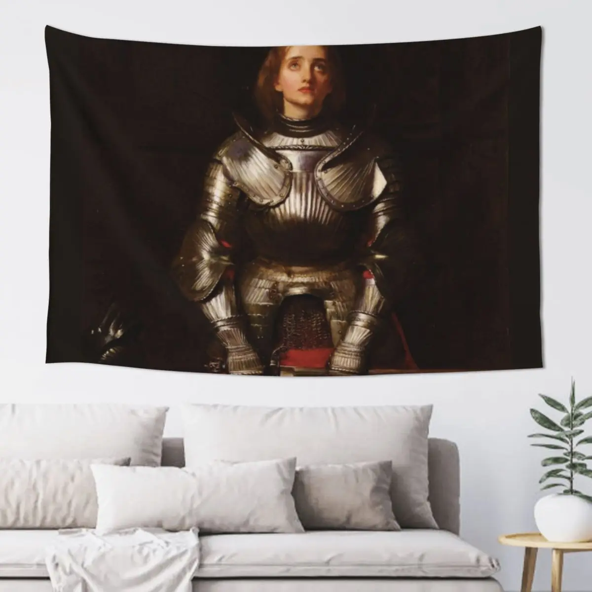 

Saint Joan of Arc by John Everett Millais Tapestry Bedroom Decorations Room Decor Decorative Wall Mural Tapestry