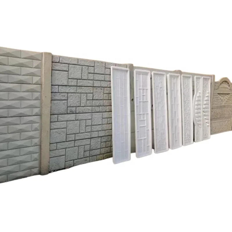 Hot Sale 190 * 50CM Garden Exterior Wall Fence Panel Fence Panel Mould Cement Plastic Fence Panel Mould