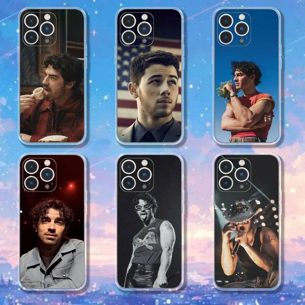 

Singer J-Joe J-Jonas Phone Case For iPhone 16,15,17,12,13,14,11 Max,Pro,Plus,X,XS,XR,SE4,E Mini Transparent Cover
