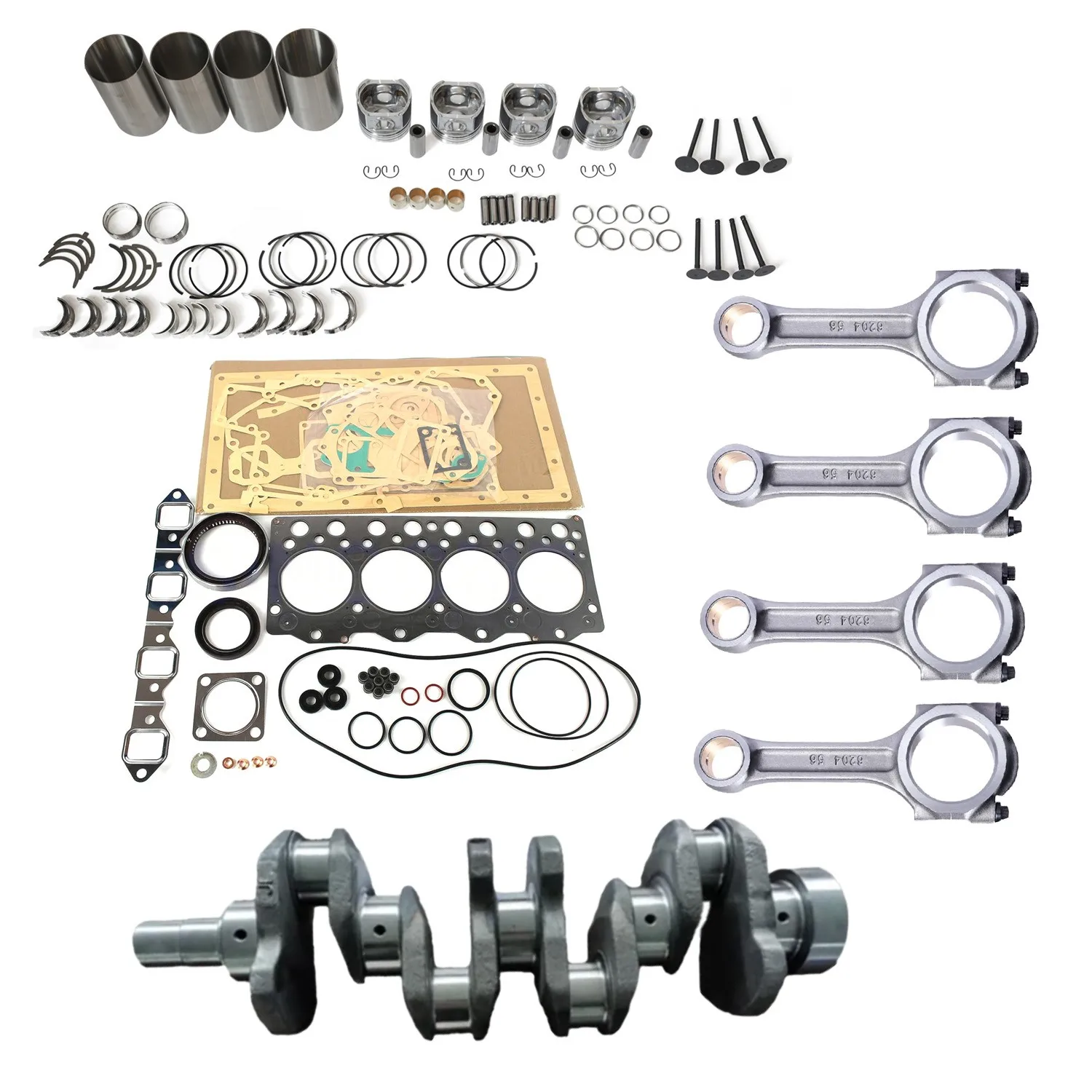 Overhaul Rebuild Kit Connecting Rod + Crankshaft Fits For Komatsu 4D95S Engine