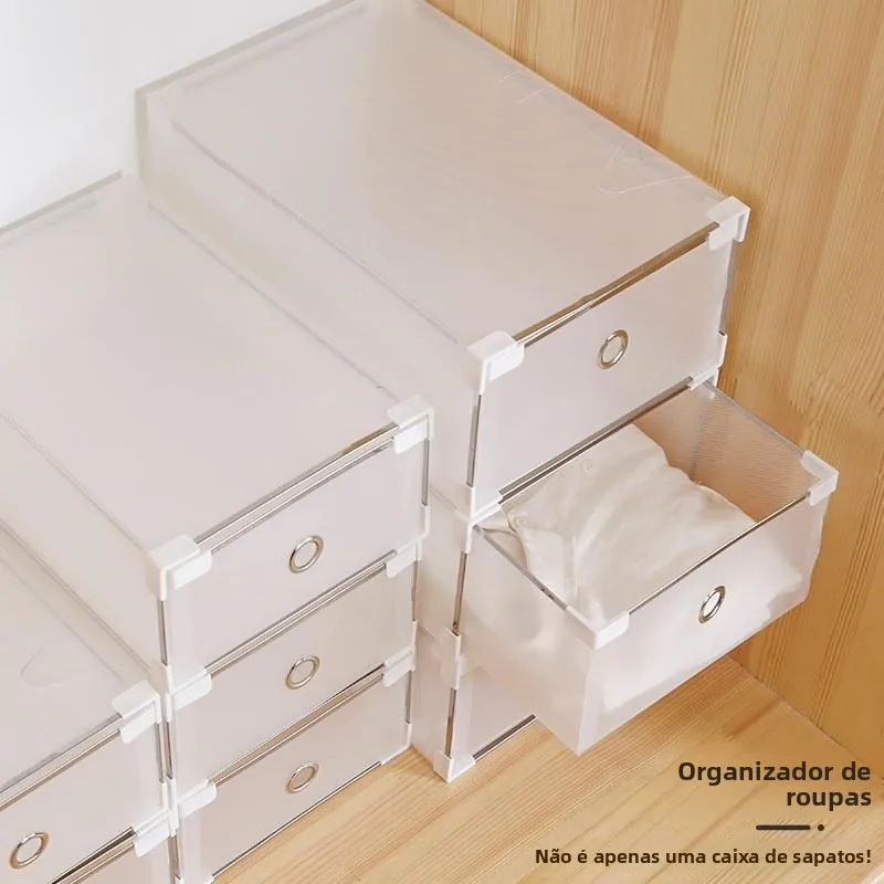 caixa-de-sapatos-de-plastico-reforcada-com-gavetas-organizador-de-sapatos-a-prova-de-poeira-design-simples-e-facil-de-usar