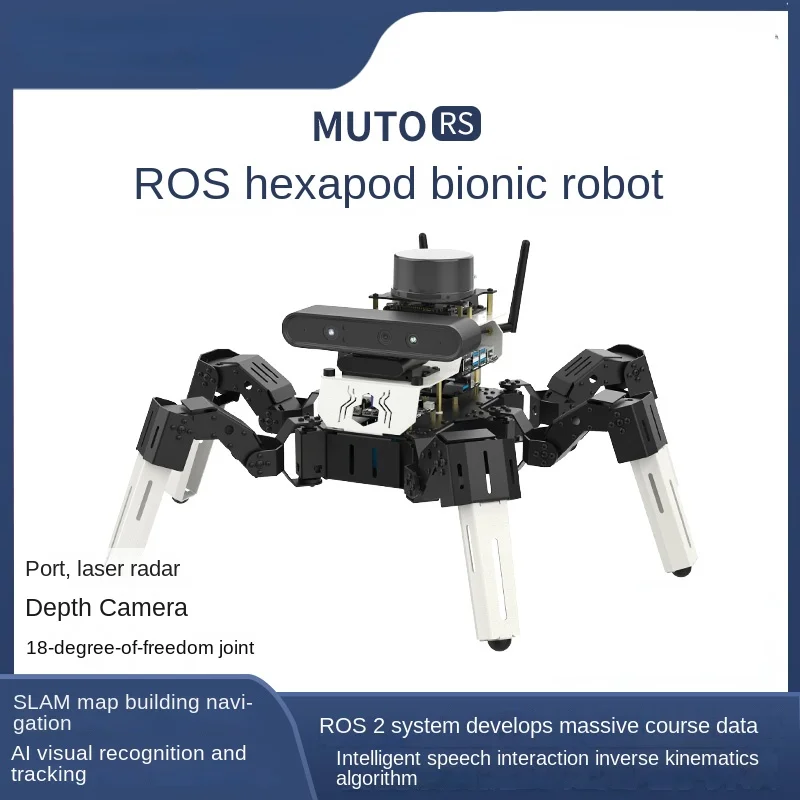 Ros Hexapod Spider Robot Slam Radar Map Building Navigation