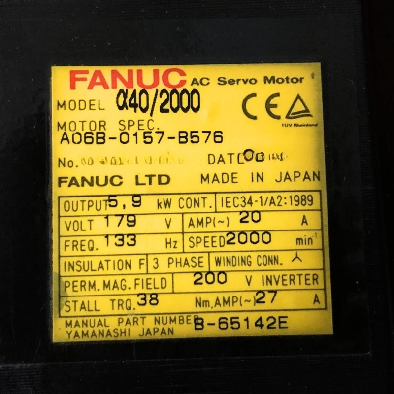 

Fanuc A06B-0157-B576 Servo Motor Tested ok In Stock Fast Shipping