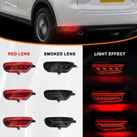 Reflectores LED de parachoques trasero para Mazda CX5 CX-5 2017 2018 2019 2020 2021, lámparas de freno de señal de giro que fluyen, accesorios para coche
