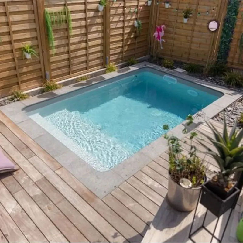 Backyard Oasis Hotel Small Indoor Sales Fiberglass Pool Use Mini Ground Swim Deep Deluxe Pool