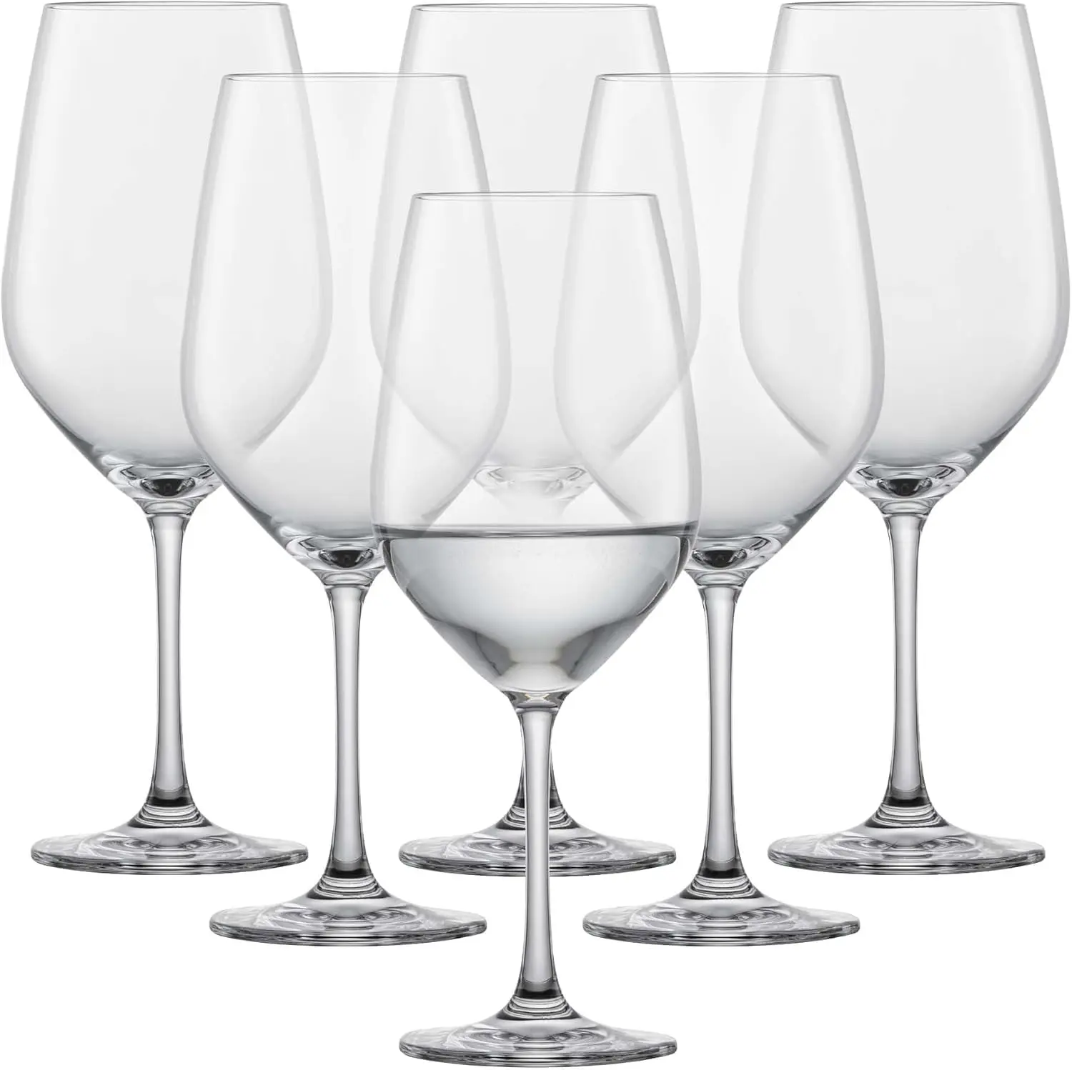 

Premium 15oz Drinking Glasses Set of 6, Dishwasher-Safe Crystal Clear Glassware for Water & Beverages