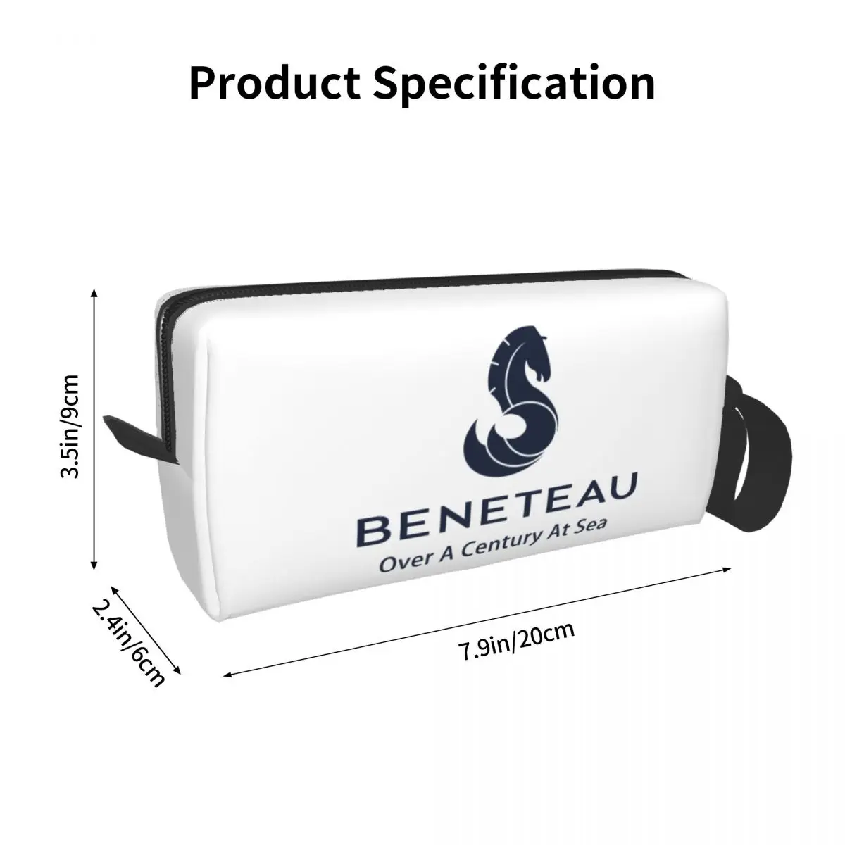 Beneteau กระเป๋าเครื่องสำอางสำหรับผู้หญิง, กระเป๋าเก็บของแฟชั่นลายเรือใบยอร์ชเครื่องสำอางสำหรับเดินทางกระเป๋าใส่เครื่องอาบน้ำ