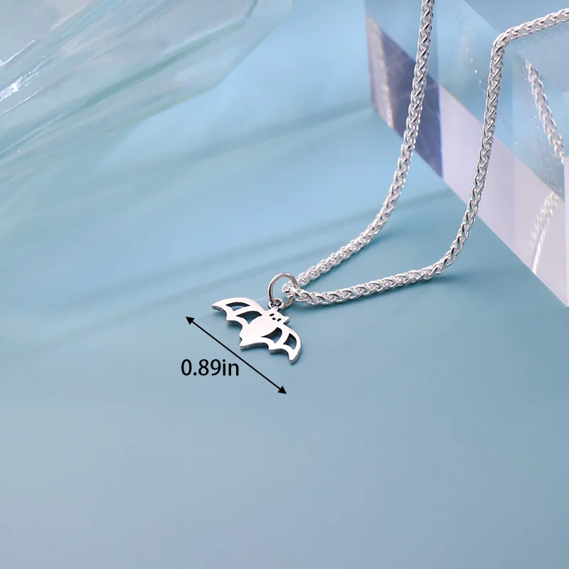 

S925 Sterling Silver James Avery Necklace with Bat Pendant