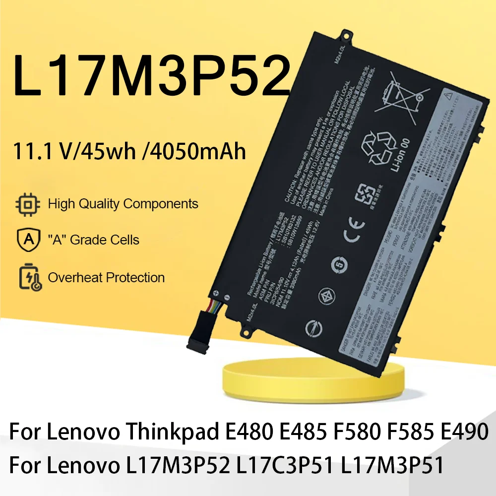 

L17M3P52 для Lenovo Thinkpad E480 E490 L17C3P51 L17L3P51 L17M3P51 01AV445 01AV447 01AV448 E41-50 TP00094D