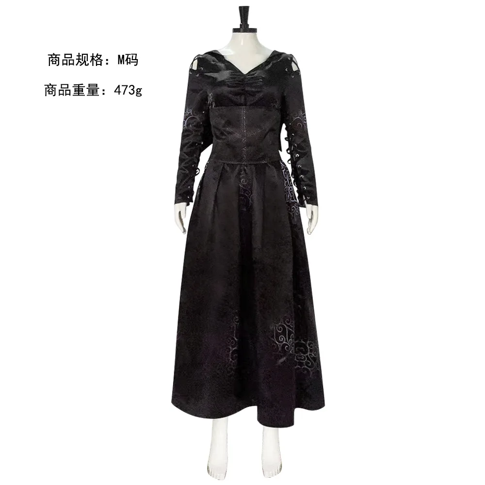 Halloween Carnival Party Disguise Roleplay Suit Bellatrix Cosplay Lestrange Cosplay Magic Movie Costume For Female Women Adult