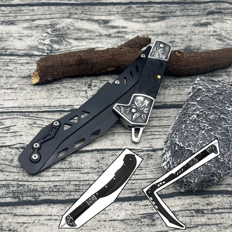 

37 см из нержавеющей стали, портативный EDC складной серп для кемпинга, аварийный пеший туризм, инструмент для кошения