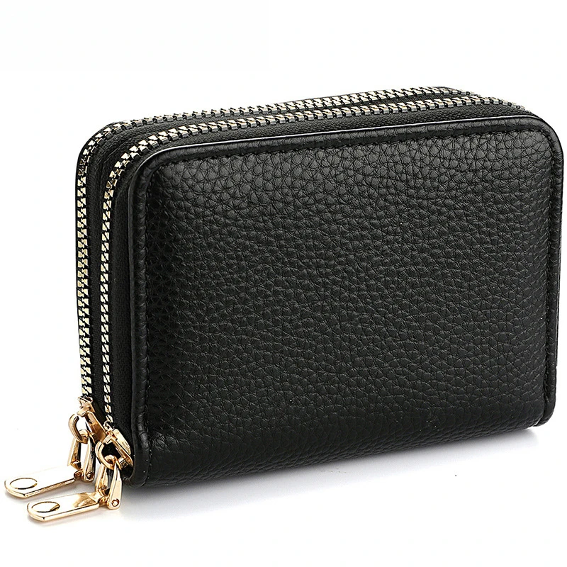 Women's Accordion Zipper Card Holder Large Capacity PU Wallet For Cards And Essentials