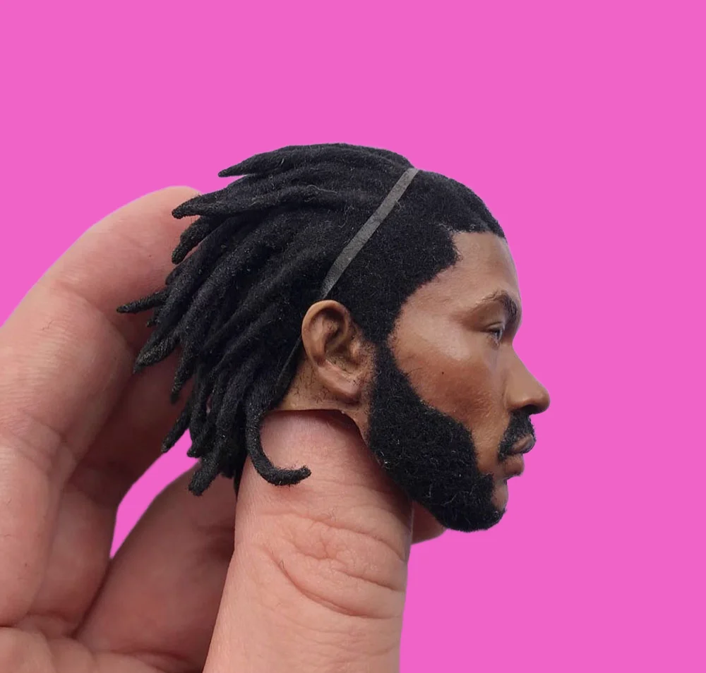 1/6 남성 농구 가장 젊은 MVP 플레이어 로즈 모발 이식 머리 조각 조각 모델 맞는 12 인치 액션 피규어 수집