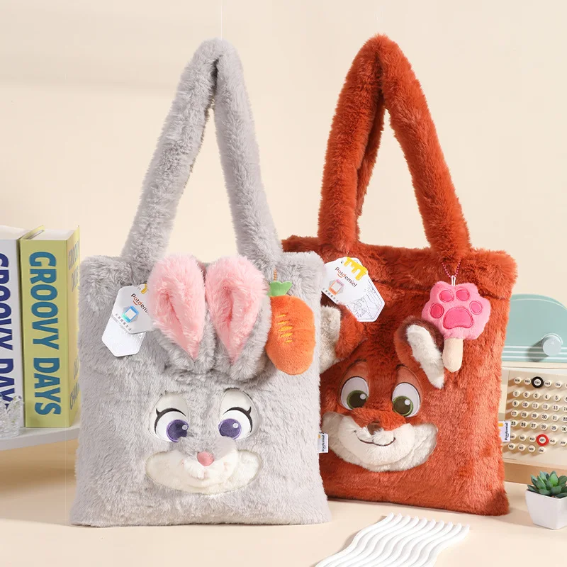 

Косметичка Kawaii Zootopia в стиле аниме, с изображением Джуди Хоппс и Ника Уайльда, портативная сумка для хранения, подарок на день рождения для девочек