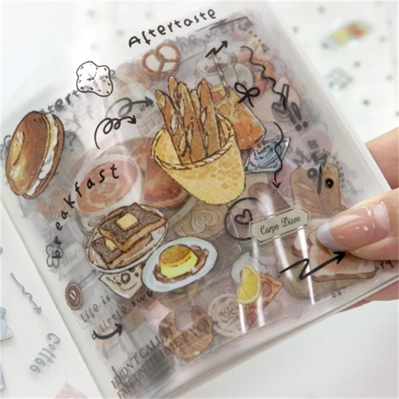 20 feuilles d'autocollants découpés en PET, livre d'autocollants mignons, matériel artisanal décoratif fait main, fournitures pour journal intime, album et scrapbooking