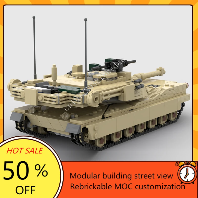 1170 Uds. MOC WW2 serie militar leopardo 2A5 destructor modelo de coche blindado rompecabezas personalizados DIY montaje juguetes de Navidad para niños regalo